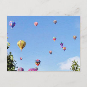 Balloons Sky Balloon Feastival Postcard