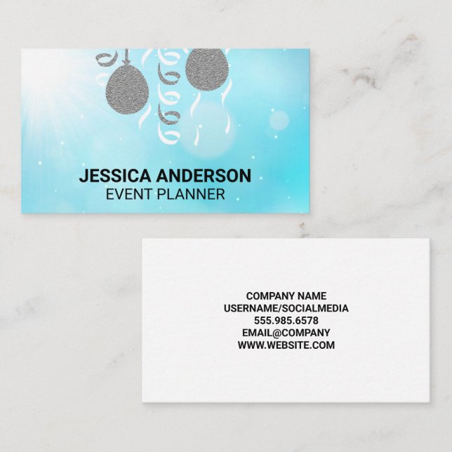 Balloons | Sunshine Business Card (Front/Back)