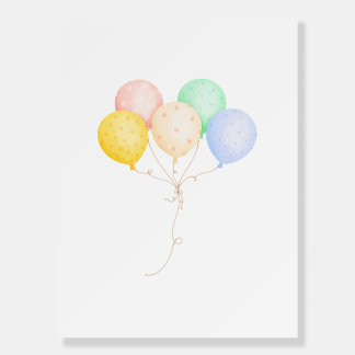 Balloons Watercolor Foam Board