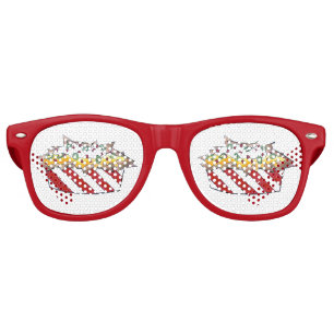 Ballpark Cheese Nachos Chips Carnival Fair Food Retro Sunglasses