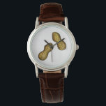 Ballpark Peanut Peanuts Snack Food Nut Nuts Watch<br><div class="desc">Watch features an original marker illustration of two peanuts in shells.</div>
