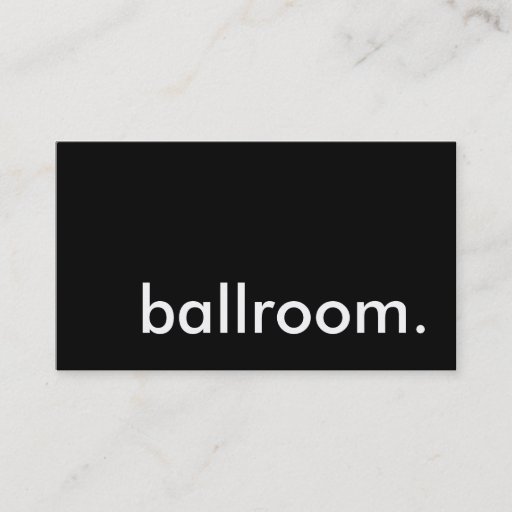Customizable ballroom. business card templates