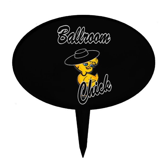Ballroom Chick #4 Cake Topper (Front)