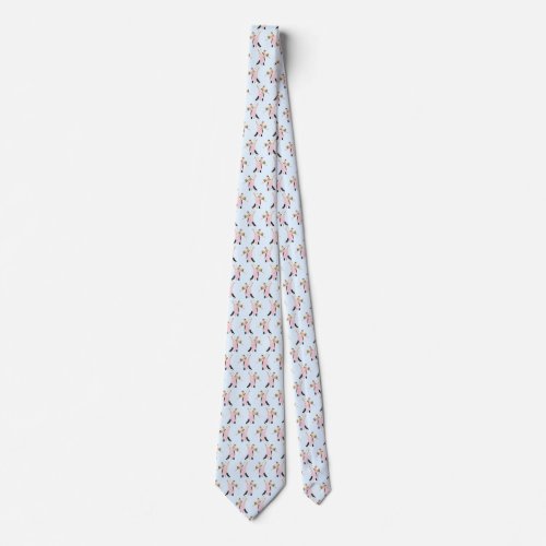 Ballroom Couple Dancing Neck Tie