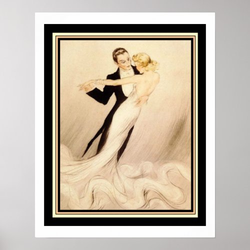 Ballroom Dance  16 x 20 Art Deco Print
