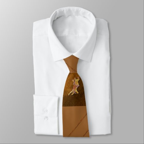 Ballroom Dance Brown Necktie