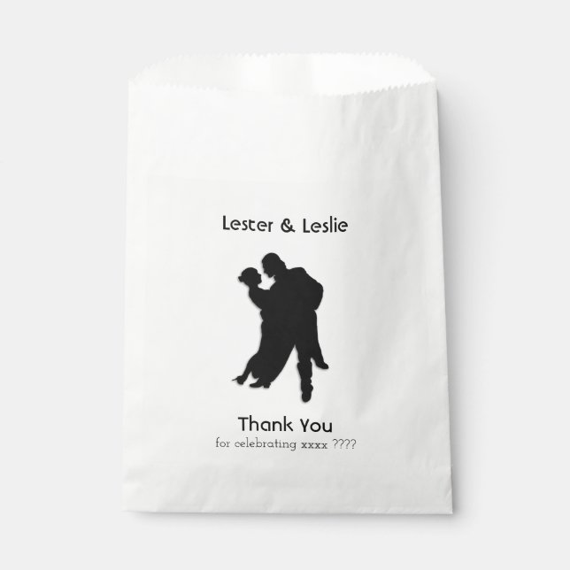 Ballroom Dance Favor Bag (Front)