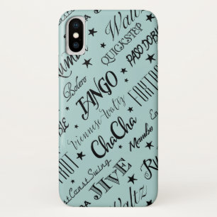 Ballroom Dance Pattern   Choose Your Color iPhone X Case
