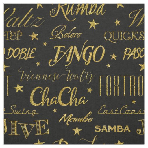 Ballroom Dance Repeat | Custom Background Color Fabric
