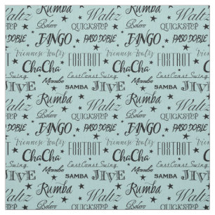 Ballroom Dance Repeat Pattern - Choose Your Color Fabric