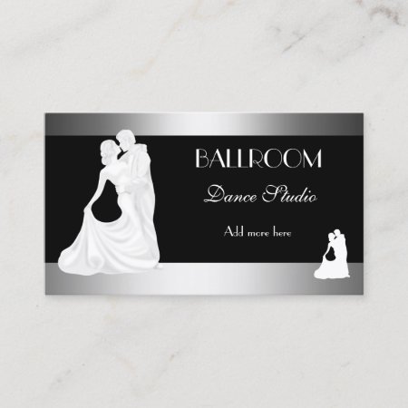 Ballroom Dance Studio Dancing Lessons 2 Business Card