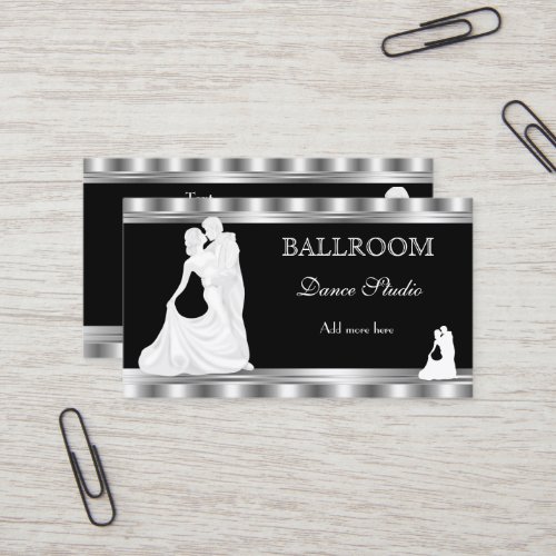 BALLROOM Dance Studio Dancing Lessons 3 Business Card