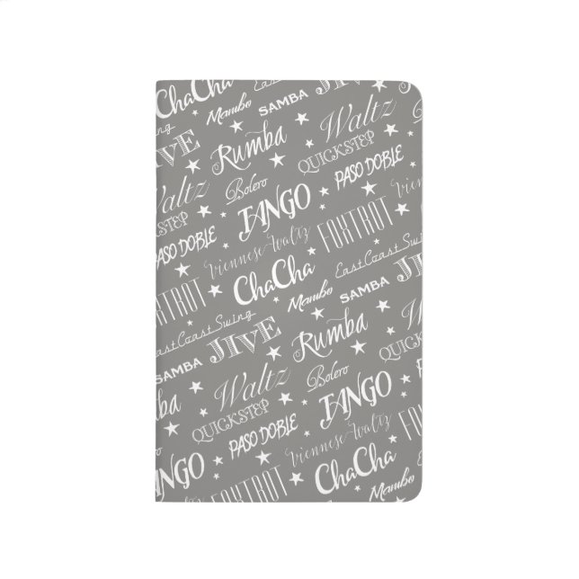 Ballroom Dance Styles Repeat Pattern | Personalize Journal (Front)