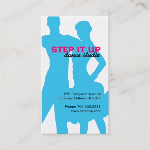 Customizable Ballroom Dancer Business Card