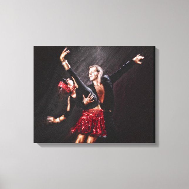 Ballroom Dancers Canvas Print (Front)