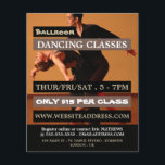 Ballroom Dancers, Dance Lesson Advertising Flyer<br><div class="desc">Ballroom Dancers,  Dance Lesson Advertising Flyers By The Business Card Store.</div>