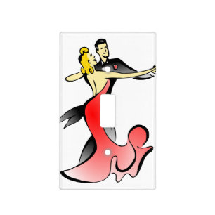 Ballroom Dancers dancing couple swing dance Light Switch Cover