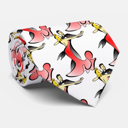 Ballroom Dancers dancing couple swing dance Neck Tie