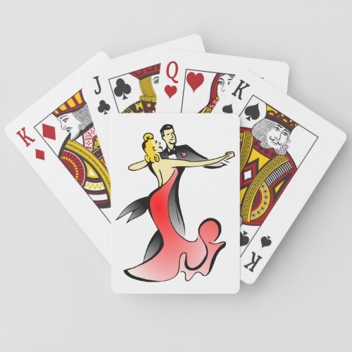 Ballroom Dancers dancing couple swing dance Poker Cards