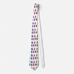 Ballroom Dancers in Color Necktie