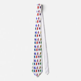 Ballroom Dancers in Color Necktie