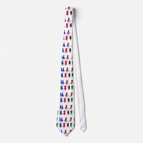 Ballroom Dancers in Color Necktie