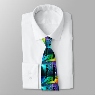 Ballroom Dancers Lights and Music Necktie
