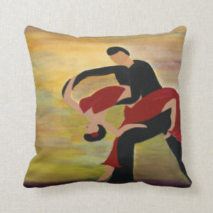Ballroom Dancers throw pillow