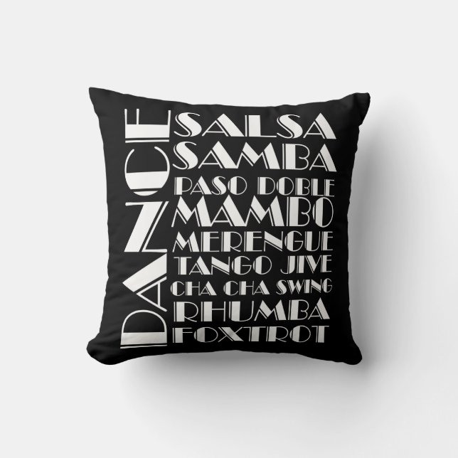 ballroom dances throw pillow (Front)