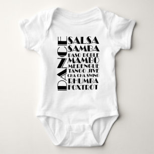 ballroom dancing baby bodysuit