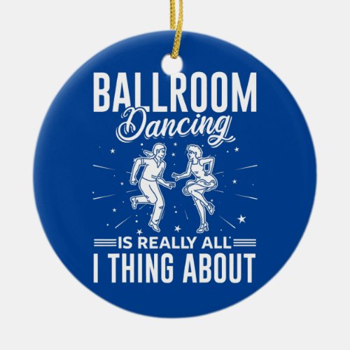 Ballroom Dancing Beginner Music Dancer Lessons  Ceramic Ornament