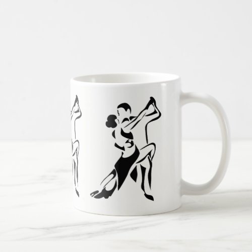 Ballroom Dancing black and white mug