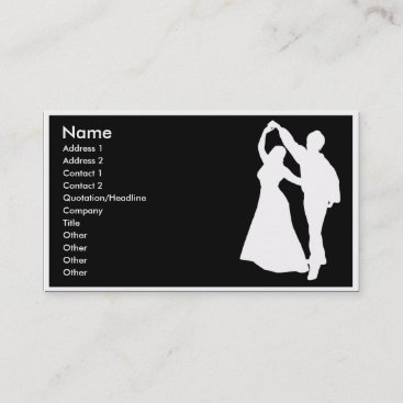 ballroom dancing Business card