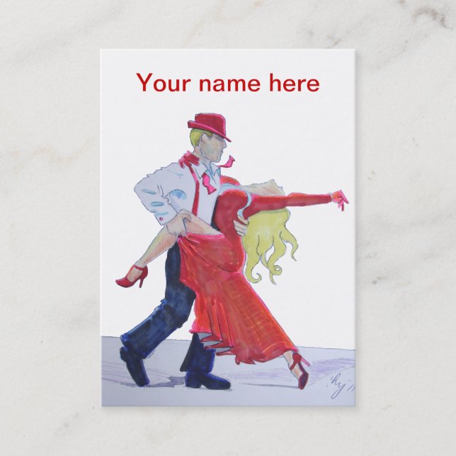 ballroom dancing business card (Front)