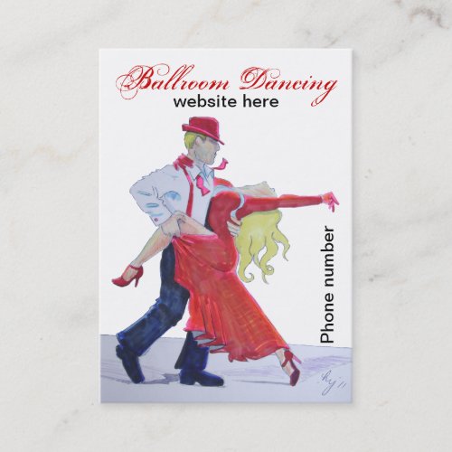 Ballroom Dancing Business Cards