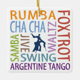 Ballroom Dancing Ceramic Ornament