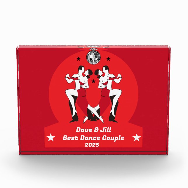 Ballroom Dancing Champions Acrylic Award (Front)