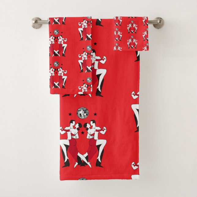 Ballroom Dancing Champions Bath Towel Set (Insitu)