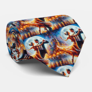 Ballroom Dancing Couples Dance Music Band Neck Tie