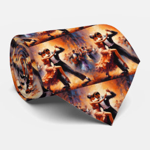 Ballroom Dancing Couples Dance Music Band Neck Tie