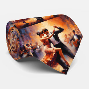 Ballroom Dancing Couples Dance Music Band Neck Tie