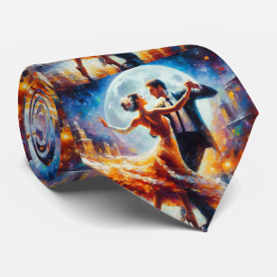 Ballroom Dancing Couples Dance Music Band  Neck Tie