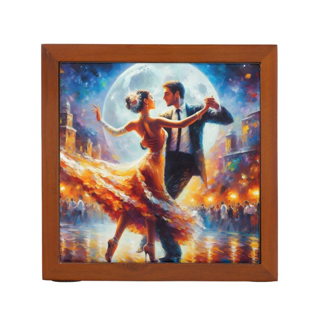 Ballroom Dancing Couples Dance Music  Desk Organizer (Front)