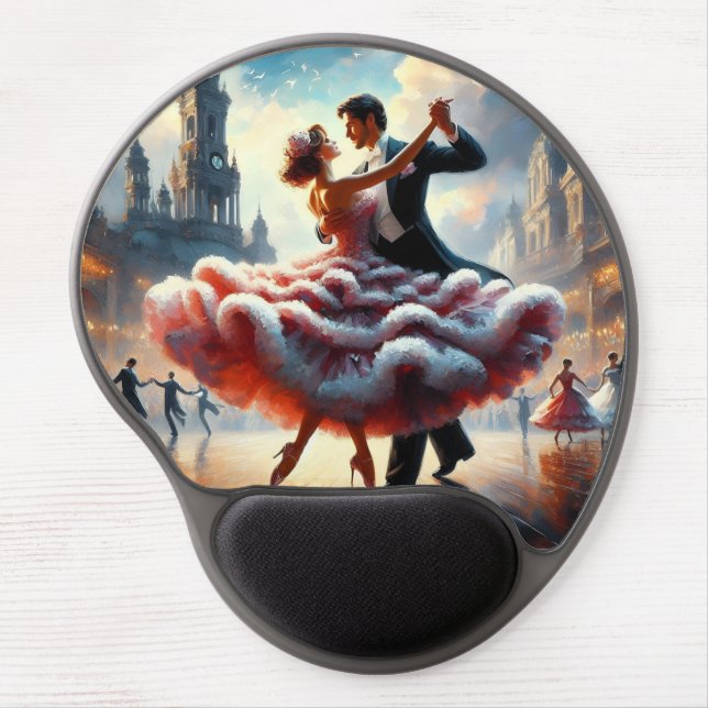 Ballroom Dancing Couples Dance Music  Gel Mouse Pad (Front)