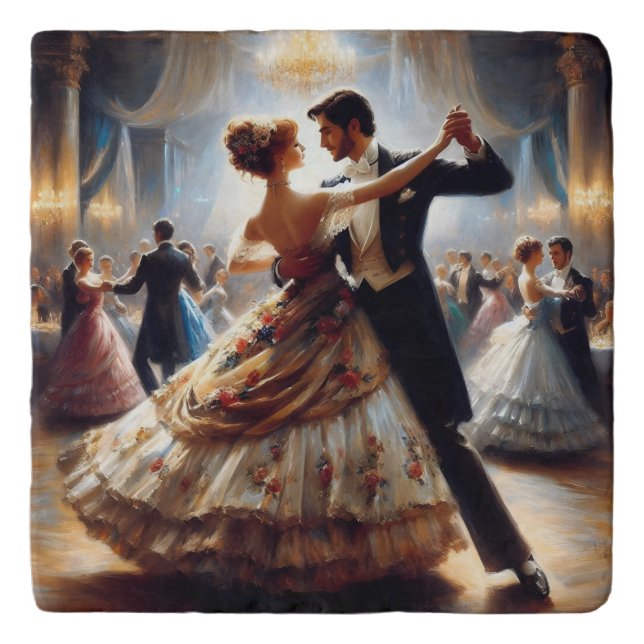 Ballroom Dancing Couples Dance Music  Trivet (Front)