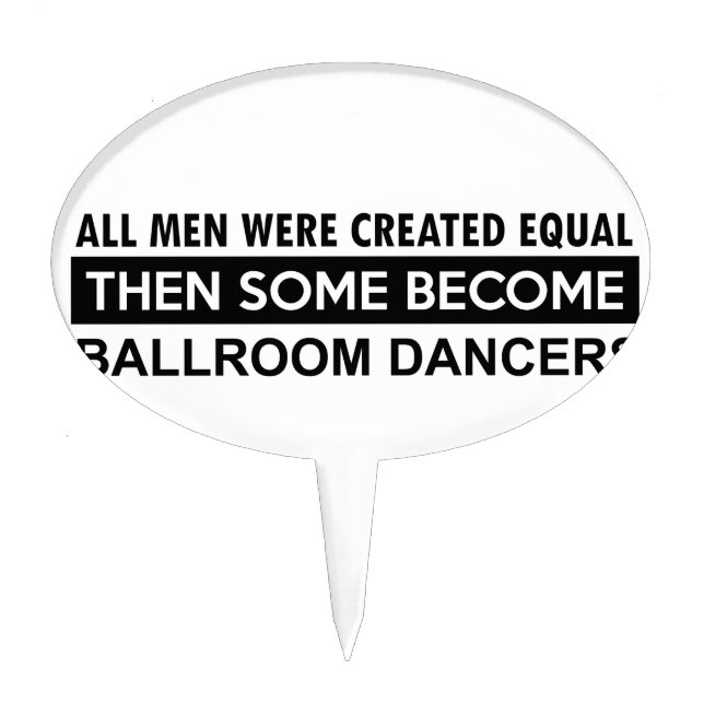Ballroom dancing designs cake topper (Front)