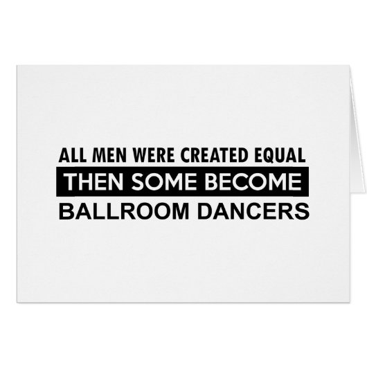 Ballroom dancing designs cards (Front Horizontal)