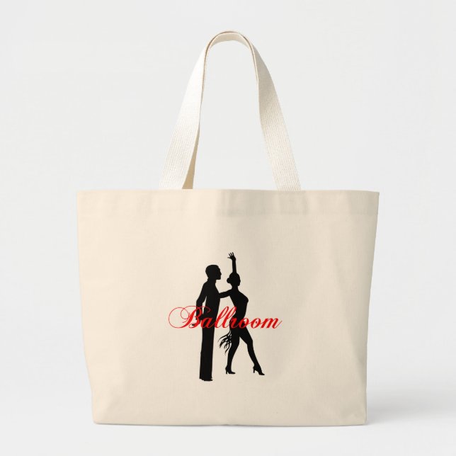 Ballroom Dancing Large Tote Bag (Front)