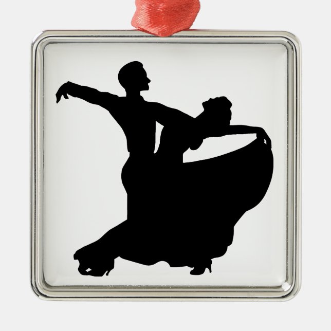 Ballroom Dancing Metal Ornament (Front)