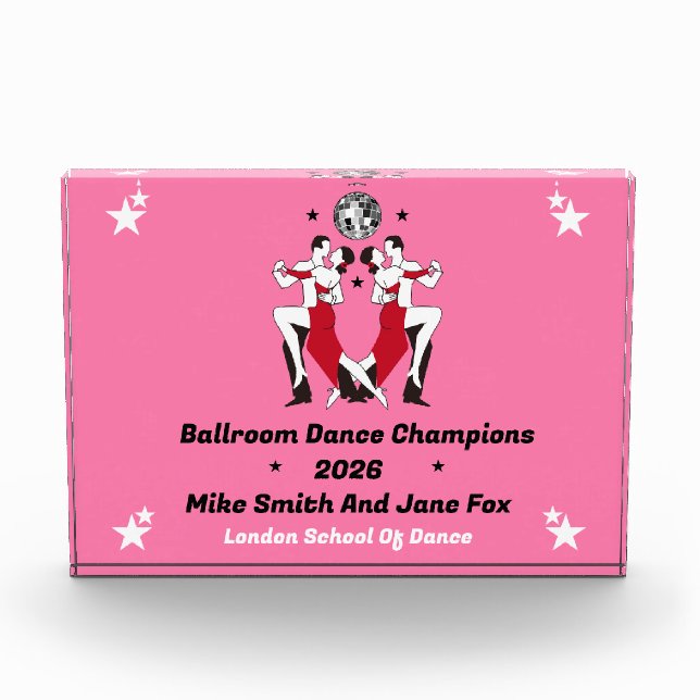 Ballroom Dancing Queen Acrylic Award (Front)